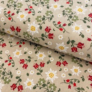 Tkanina dekoracyjna Linenlook Edelweiss field