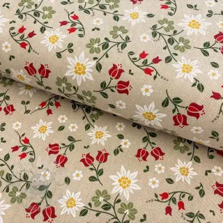 Tkanina dekoracyjna Linenlook Edelweiss field