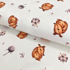 Dzianina Snoozy fabrics Cute animals Armadillo nadruk cyfrowy