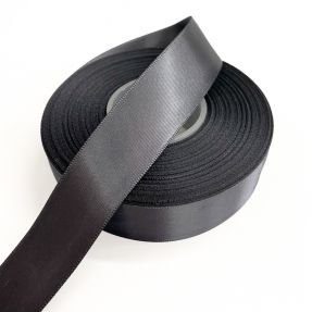 Wstążka satynowa dwustronna 25 mm dark grey
