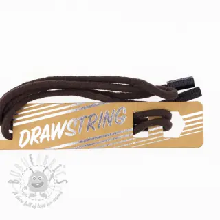 Sznurek do kaptura z końcówkami 115 cm HEAD1 dark mocha