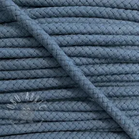 Sznurek bawełniany 8 mm średni jeans