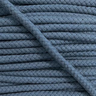 Sznurek bawełniany 8 mm średni jeans