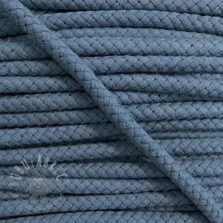 Sznurek bawełniany 8 mm średni jeans