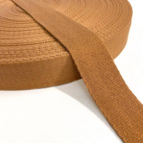 Taśma bawełniana 4 cm cognac