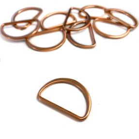 Metalowy półpierścień 40 mm copper