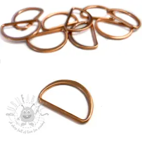 Metalowy półpierścień 40 mm copper