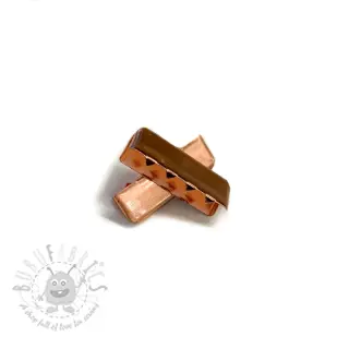 Metalowa końcówka taśmy 25 mm copper