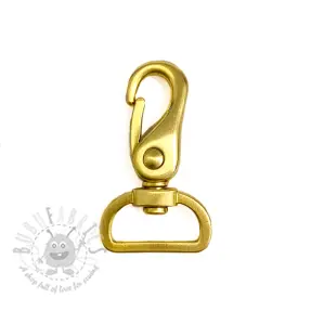 Metalowy karabińczyk 25 mm gold