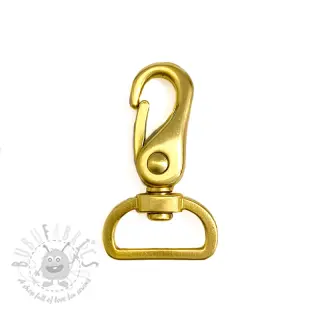 Metalowy karabińczyk 25 mm gold