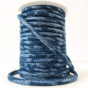Zamszowy sznur Glitter blue