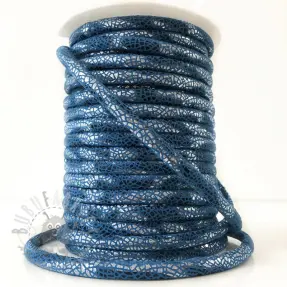 Zamszowy sznur Glitter blue
