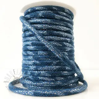 Zamszowy sznur Glitter blue