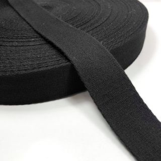 Bawełniana taśma 4 cm black