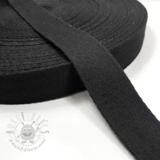 Bawełniana taśma 4 cm black