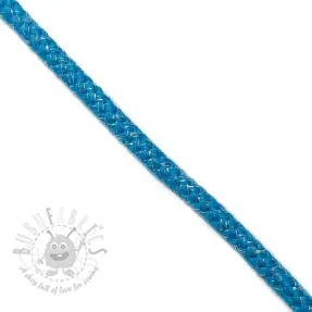Sznurek lurexowy 10 mm aqua