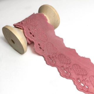 Koronka Heart old rose