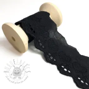 Koronka Heart black