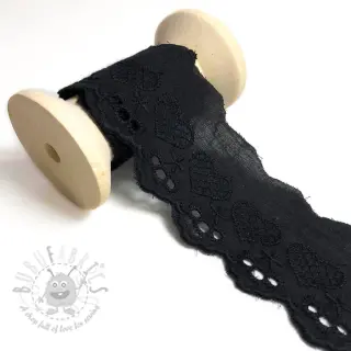 Koronka Heart black