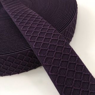 Guma gładka 4 cm Rhombus purple