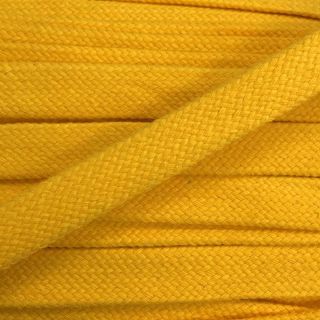 Bawełniany sznur płaski 15 mm yellow