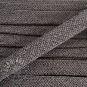 Bawełniany sznur płaski 15 mm dark grey