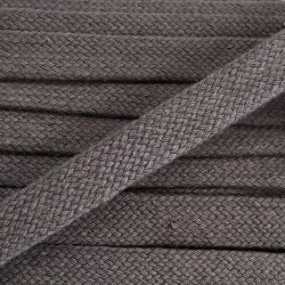 Bawełniany sznur płaski 15 mm dark grey