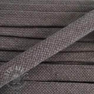 Bawełniany sznur płaski 15 mm dark grey
