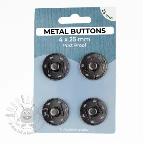 Zatrzask metalowy 25 mm anthracite