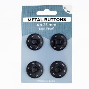 Zatrzask METAL 25 mm black