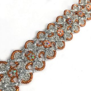 Wstążka Cekiny orange