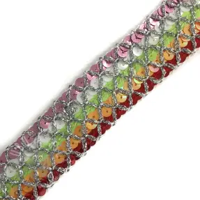 Wstążka Cekiny MULTI lime
