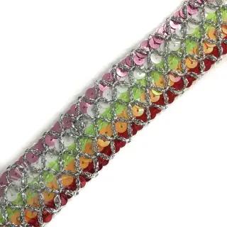 Wstążka Cekiny MULTI lime