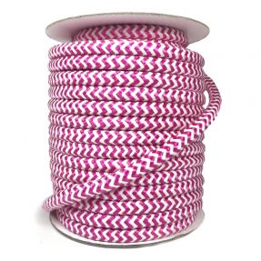 Poliestrowa pleciona linka ZIG ZAG fuchsia