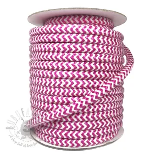 Poliestrowa pleciona linka ZIG ZAG fuchsia
