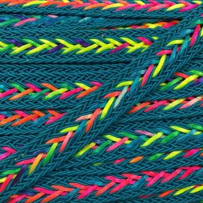 Poliestrowa pleciona linka NEON petrol