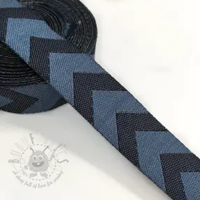 Wstążka Chevron dark jeans