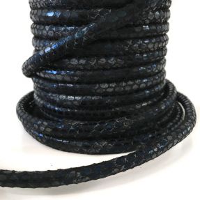 Šnúra umelá koža Snake black