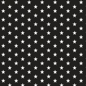Bawełniana tkanina Petit stars black