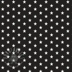 Bawełniana tkanina Petit stars black