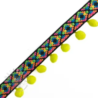 Pompon IBIZA neon yellow