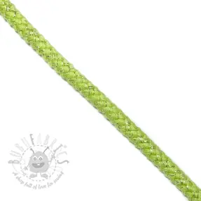 Sznurek Lurex 10 mm lime