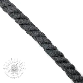 Bawełniany sznur 2,5 cm dark grey