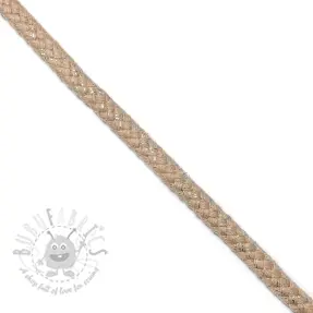 Sznurek lurexowy 10 mm beige