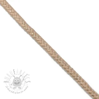 Sznurek lurexowy 10 mm beige
