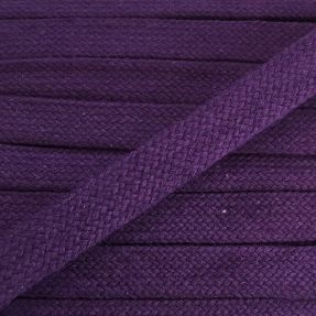 Bawełniany sznur płaski 15 mm purple