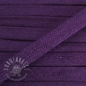 Bawełniany sznur płaski 15 mm purple