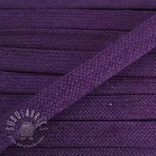 Bawełniany sznur płaski 15 mm purple
