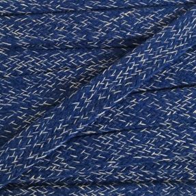 Bawełniany sznur płaski 15 mm melange navy