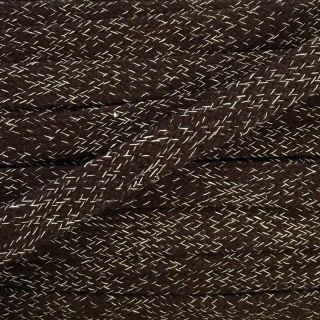 Bawełniany sznur płaski 15 mm melange choco